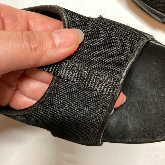 ❤️ Prada Small Heel Sandals Size 36.5 - Picture 5 of 10